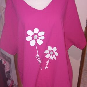 Pink Floral Women's Top
